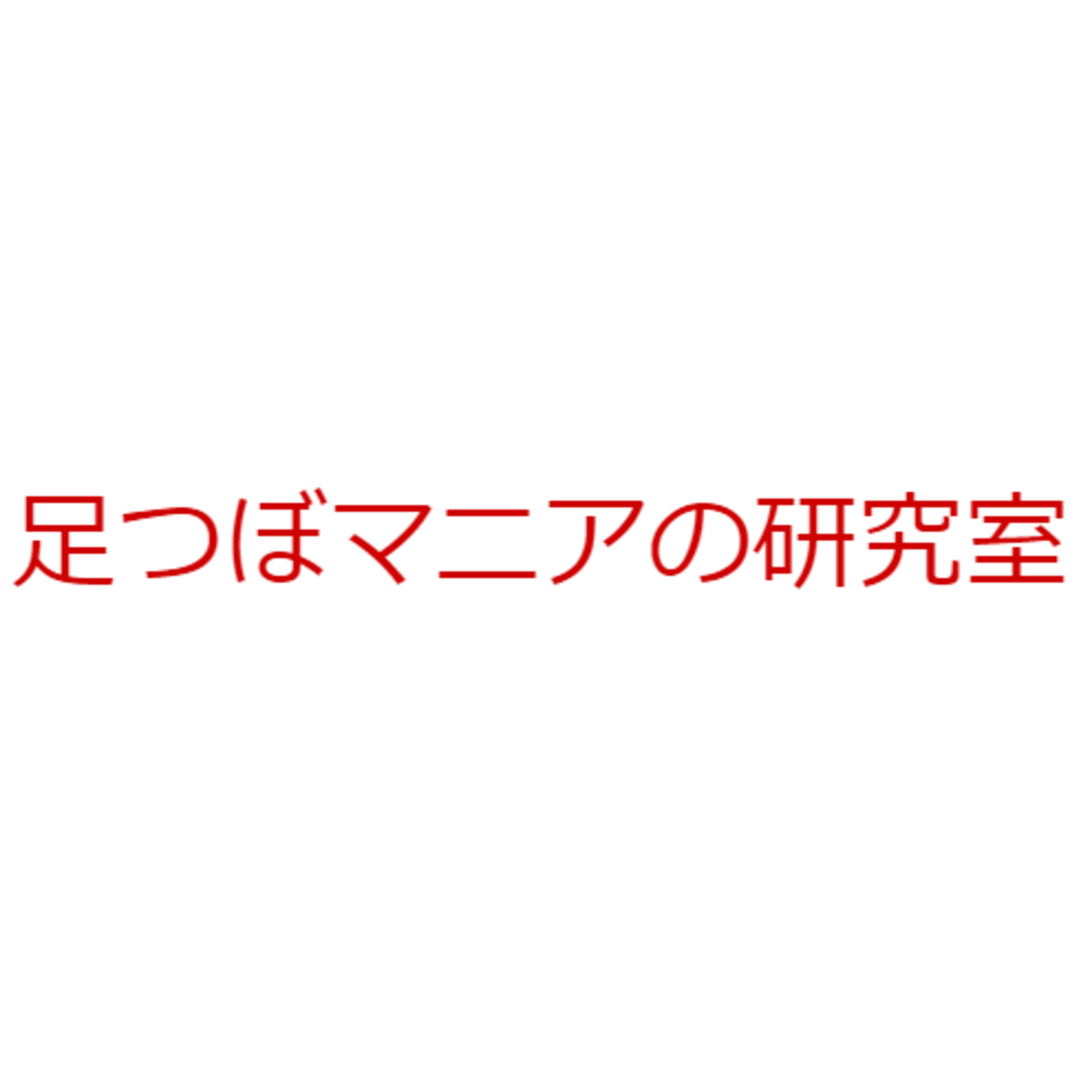 足つぼマニアの研究室